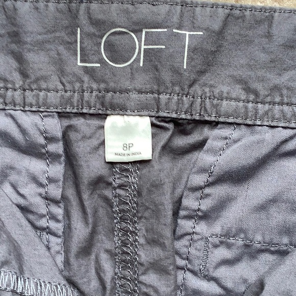 Loft Dark Grey Skirt With Pockets Size 8 Petite - Picture 4 of 6